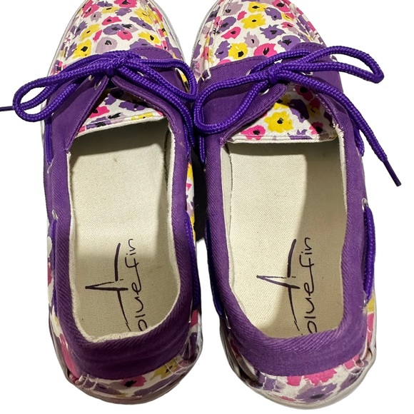 Blue Fin Floral Scuttle Flats 8.5 - Picture 2 of 10